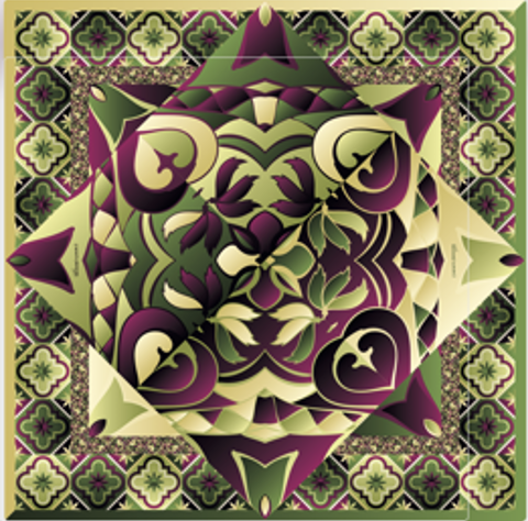 Pañuelo Euridice Pañuelo Euridice 70x70 cm - Imagen 1